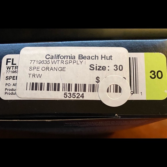 🆕 SPEEDO WOMEN'S ONE PIECE. TIE DYE FLYBACK. ORANGE/WHITE. Sz. 30. NWT. #0164 - Picture 14 of 15